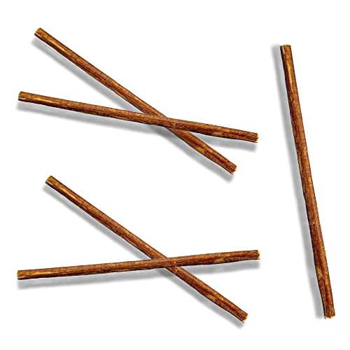 Jack&Pup Thin Dog Bully Sticks Odor Free, Bully Sticks For Dogs, Healthy Dog Treats Bully Sticks For Small Dogs, Beef Dog Chews, Pizzle Chew Sticks For Dogs (12-Inch Thin Bully Stick, 12 Pack)