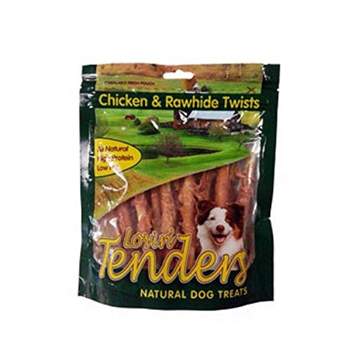  Lovin' Tenders By FunChew Chicken And Rawhide Twist For Dogs (SPR-010987)