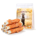  Pawmate Dog Treats Chicken Wrapped Sweet Potato Rawhide Big Stick Long Lasting Dog Treats For Medium Large Dogs