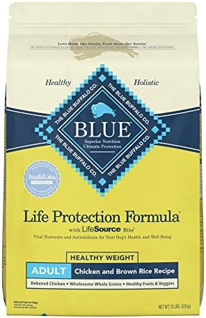  Blue Buffalo Life Protection Formula Natural Adult Dry Dog Food, Chicken And Brown Rice 5-lb Trial Size Bag