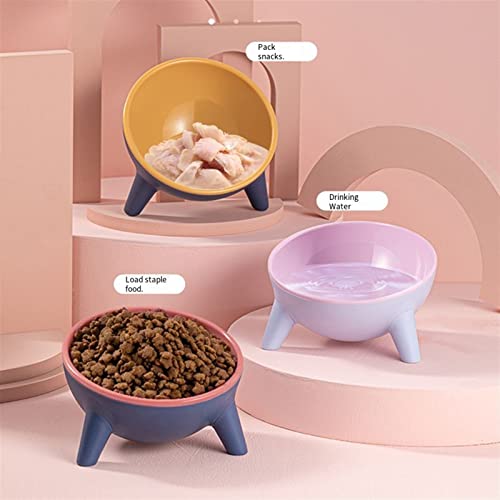  AYENCI Cat Automatic Water, Cat Feeding Bowl Dog Elevated Food Pet High Shelf Feeder Bowl Puppy Protects The Cervical Spine Water Bottle Food Container (Color : Rose Red)