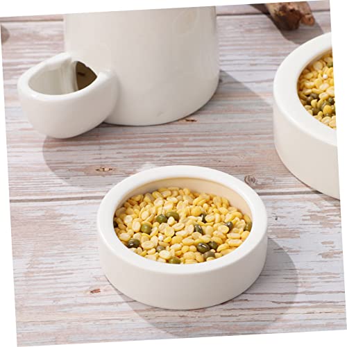  Balacoo 3pcs Animal Drinking Fountain Quail Waterer Hamster Food Dish Food Feeder Rabbit Water Bottle Automatic Rabbit Feeder Cat Food Bowl Ceramics Chinchilla Hamster Supplies