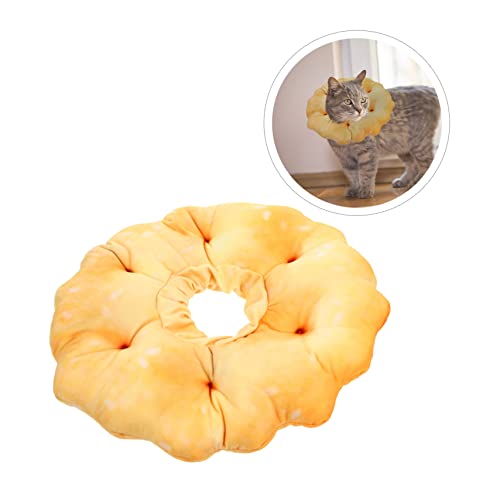  Pet Collar Small Cat Collar Kitten Collar Decorated Cookies Cat Recovery Collar Plush Elizabethan Collar Puppy Surgery Cone Pet Protective Collar Kitten Recovery Collar Food
