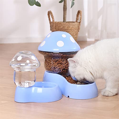  AYENCI Cat Automatic Water, Pet Dog Bowl Automatic Water Feeder 1.8L Pet Food Bowl Drinking Bottle Cat Puppy Bowl Dog Feeding Bowl (Color : Water-Blue)