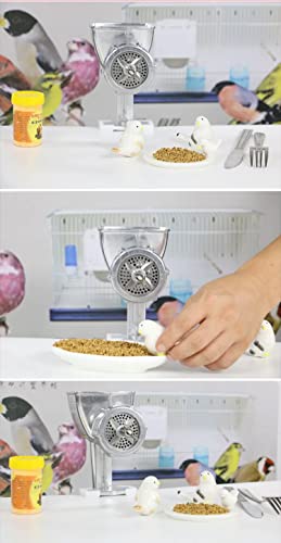  JOSBY Feed Pellet Machine, Pet Food Pellet Manual Feed Machine With Pellet Plates, Birds Fish Bait Granulator Pelleter For Making Cat Dog Bird Fish Feed