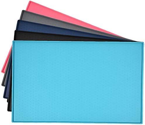  Juqiboom Dog Food Mat Anti-Messy Design Pet Bow Mat, Non Slip Silicone Waterproof Cat Feeding Placemat For Puppy Kitty Dog Cat Small Medium Animals