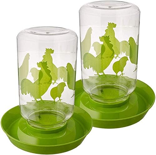  Lixit Reversible Waterers And Feeders For Chickens And Wild Birds (128 Ounce (Pack Of 2))