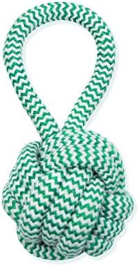  Mammoth Flossy Chews Extra Fresh 3 Knot Tug – Premium Cotton-Poly Yarn With Dental Floss Tug Toy For Dogs – Interactive Dog Rope Toy – Tug Dog Chew Toy For Large Dogs - Large, 25”