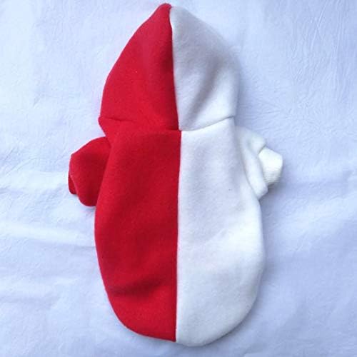  New Pet Sweater Teddy Clothes Winter Pet Clothes Puppy Clothes Dog Clothes (Red+White,XS)