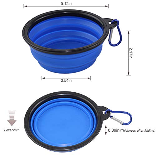  Stainless Steel Dog Cat Bowls, 4 Pack Shallow Cat Dishes For Food And Water, Metal Whisker Relief Pet Bowl For Small Dogs And Cats, 12oz