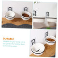  Bowl Holder Bird Accessories Wall Mounted Clothing Rack Wall Mounted Planters Food Feeding Dish Stand Wall Mounted Pot Ring Hanging Pet Feeder Holder Pet Accessory Pet Supply 4pcs