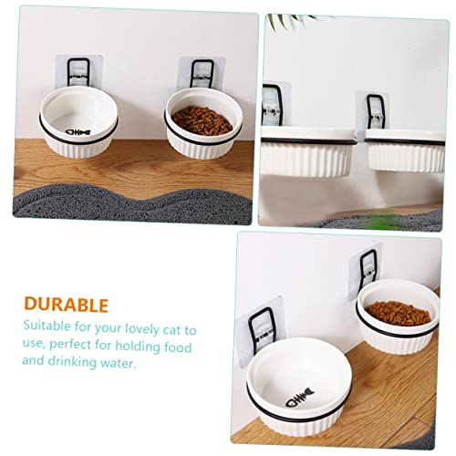  Bowl Holder Bird Accessories Wall Mounted Clothing Rack Wall Mounted Planters Food Feeding Dish Stand Wall Mounted Pot Ring Hanging Pet Feeder Holder Pet Accessory Pet Supply 4pcs