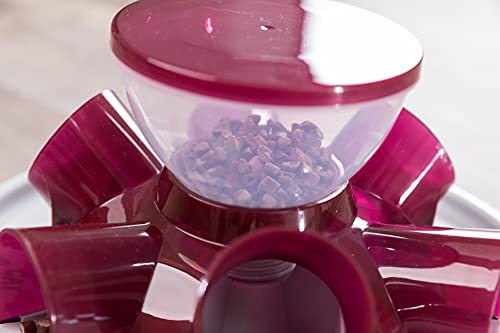  TRIXIE Pet Products Tunnel Self Feeder For Cats, Cranberry