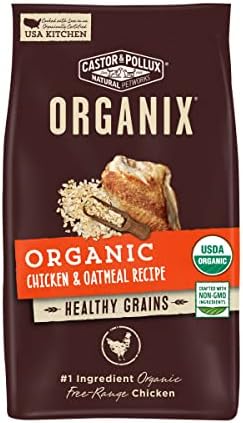  Castor And Pollux ORGANIX Grain Free Dog Food, Chicken And Sweet Potato Organic Dog Food Recipe - 4 Lb. Bag