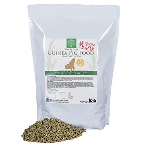  Small Pet Select-Premium Guinea Pig Pellet Food, Non-GMO, Soy Free. Local Ingredients In Pacific Northwest, 10lb, Green (10lbgpnongmo)