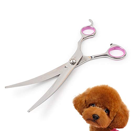  BITWIT Kitchen Baking, Pet Grooming Scissors Stainless Steel Grooming Hair Cutting Accessories Dog Hair Scissors Up And Down Bending Scissors