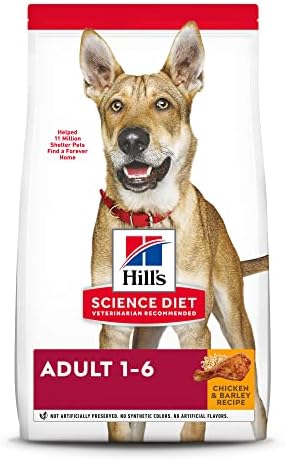 Hill's Science Diet Dry Dog Food, Adult, Chicken & Barley Recipe, 35 Lb. Bag