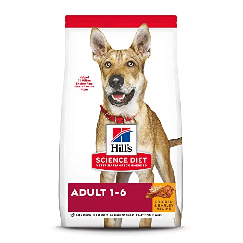  Hill's Science Diet Dry Dog Food, Adult, Chicken & Barley Recipe, 35 Lb. Bag