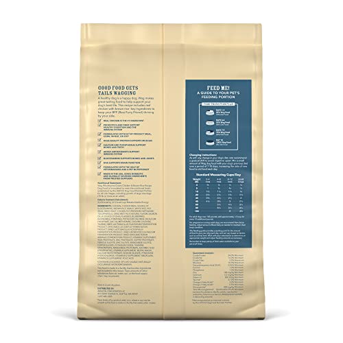  Amazon Brand – Wag Dry Dog Food, Chicken And Brown Rice 5 Lb Bag (Packaging May Vary)