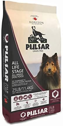  HORIZON PET NUTRITION Pulsar Grain Free, Non GMO, Meat Dense All Life Stage Dry Dog Food, 25 Lb