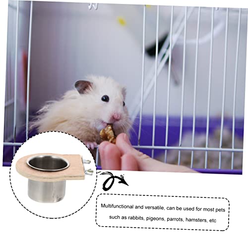  4 Pcs Water Cup Trough Puppy Feeding Bowls Pet Feeder Pet Food Dispenser Parrot Feeding Dish Parrot Food Cup Parrot Cage Cups Cockatiel Trough Bird Food Holder Bird Food Bowl Birds