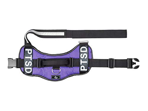  Doggie Stylz Service Dog Harness Vest Comes With 2 Reflective PTSD Removable Patches. Please Measure Dog Before Ordering…