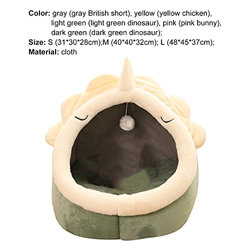  JENPECH Cat Bed Cave For Indoor Cats - Soft Cute Small Cat Bed Warm Pet Basket Kitten Lounger Cushion For Home - Small Pet Bed That Serves As A Cat Cave, Cat Condo