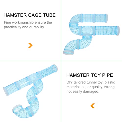  Mipcase Stuffed Animals Dog Cage Dog Cage Hamster Tube Set, Hamster House Rat Cage Accessories Tortoise Habitat Rat Cage Transparent Hamster Cages Hamster Cages Glass Water Bottles