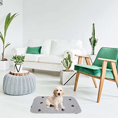  KOOLTAIL Washable Pee Pads For Dogs, 2 Pack Waterproof Reusable Puppy Potty Training Pads, Non-Slip Whelping Pet Food Feeding Mat For Small Animals