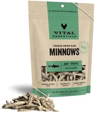  Vital Essentials Freeze Dried Dog Treats, Raw Chicken Hearts Treats For Dogs 3.75 Oz