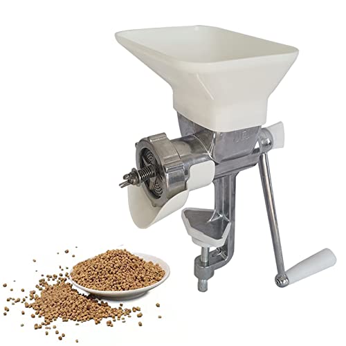  XUCS Animal Feed Food Pellet Machine, Manual Pet Dog Cat Fishing Bait Feed Maker, Small Granulator Pelleter, Including 1.5/2.0/2.5/3.0/4.0/5.0/6.0mm Full Set Molds