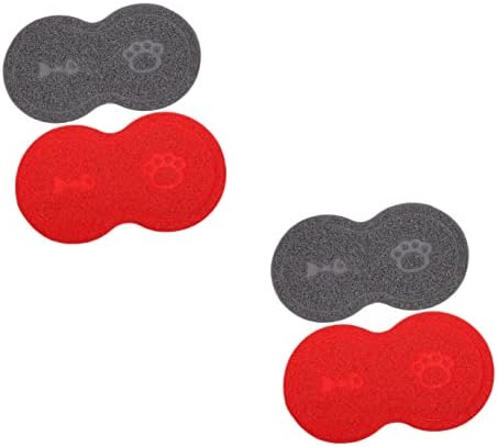  Cat Litter Cat Litter 2 Pcs Washable Water Dog Claw Type Puppy Cat Dish Paws Grinding Animal Mat Cats Anti- Feeding Bowl Non- X Pet Light Skid Cleaning Dogs Anti Pad Food Toy