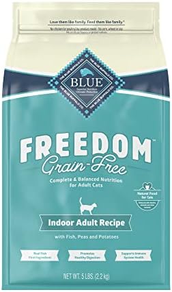  Blue Buffalo Freedom Grain Free Natural Indoor Adult Dry Cat Food, Chicken 11-lb