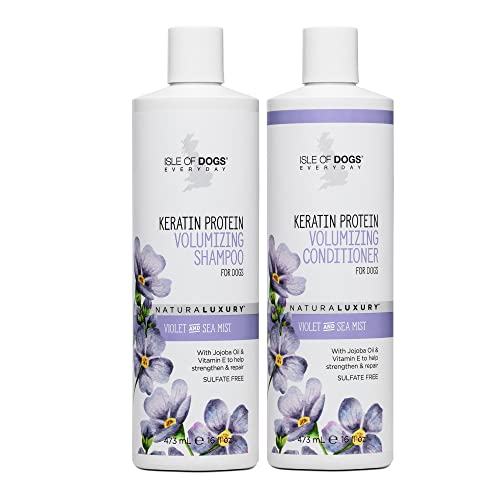  Isle Of Dogs Keratin Volume Sulfate Free Shampoo, 16 Ounce, Multicolor, 820-16