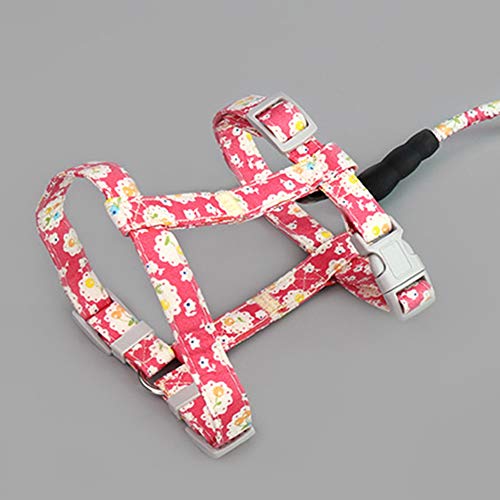  XxiaoTHAWxe Pet Leash Traction Rope, Pet Cats Kitten Adjustable Harness Vest Collar Lead Leash Soft Traction Rope For Walking Training Running - Light Coffee 1.5cm