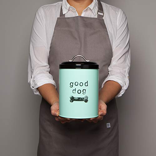  Now Designs Dog Biscuits Tin With Lid, Good Dog Design