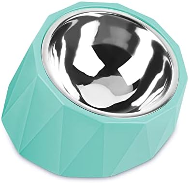  MSBC Elevated Dog Bowl For Medium Dogs, Tilted Dog Bowl Raised Dog Bowl With Detachable Melamine Stand For Medium Dogs, Non-Skid, Easier To Reach Food