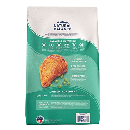  Natural Balance Limited Ingredient Adult Grain-Free Dry Cat Food, Green Pea & Chicken Recipe, 10 Pound (Pack Of 1)