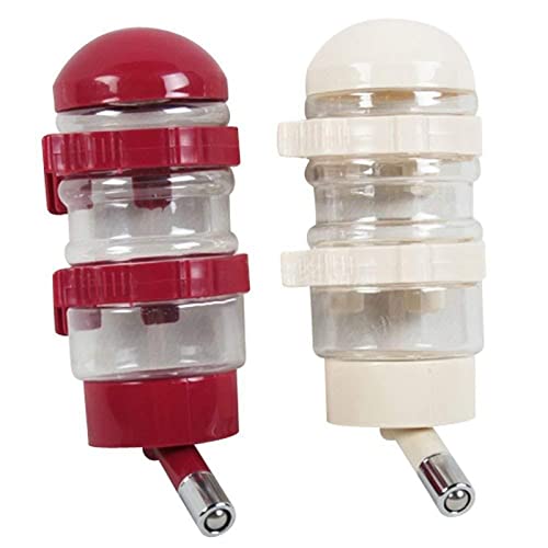  AACARB Cat Water Dispenser, Pet Drinking Fountains Dog Cage Bottle Dog Cat Water Dispenser Kettle Automatically Feeding Water (Color : Red Wine)