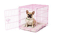  Carlson Pink Secure And Compact Single Door Metal Dog Crate, Small