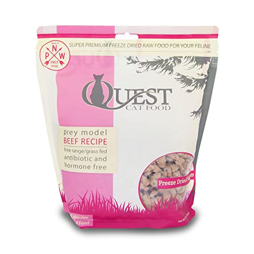  Steve's Real Food Quest Super Premium Freeze Dried Raw Cat Food, 10 Ounce