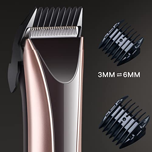  Pet Clippers Low Noise Rechargeable Cordless Electric Quiet Body Wash Grade 7 Waterproof Hair Clippers Set Pet Supplies For Cats Home (Blue, One Size)