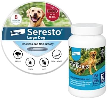  Seresto Large Dog Vet-Recommended Flea & Tick Treatment & Prevention Collar For Dogs Over 18 Lbs. | 8 Months Protection