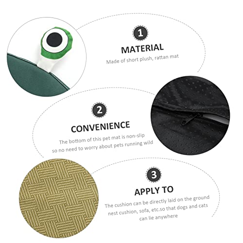 POPETPOP Kennel Mat Bedding For Guinea Pigs Pet Cool Cushion Summer Dog Pad Pet Summer Mat Pet Mat Dog Sleeping Mat Cat Pad Green Rabbit Short Plush Liner Cat Summer Pad Summer Pet Mat