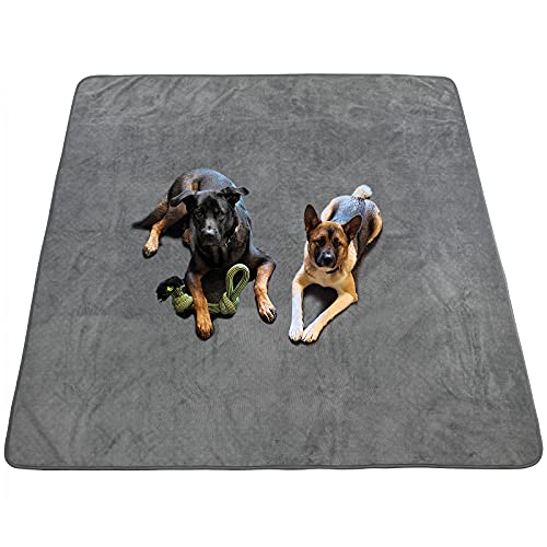  Dog Pee Pad Washable - Extra Large Instant Absorb Thicker Training Pads Non-Slip Pet Playpen Mat Waterproof Reusable Floor Mat Ideal For Puppy Senior Dog Whelping Incontinence Housebreaking (65“x48)