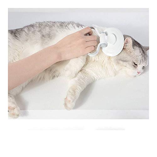  YangYan Kitten Cats Pet Adjustable Comfortable Durable Combs Hair Remover Cats Brush Pet Soft Grooming Tools (Color : Cherry Pink)