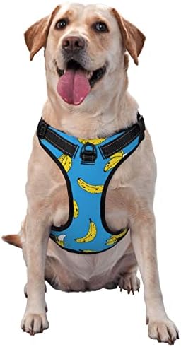  Dog Harness Vest Leash Set Bagel Food Funny Pattern, No Pull No Choke Breathable Reflective Puppy Dog Harness Vest With Leash For Training Hunting Walking
