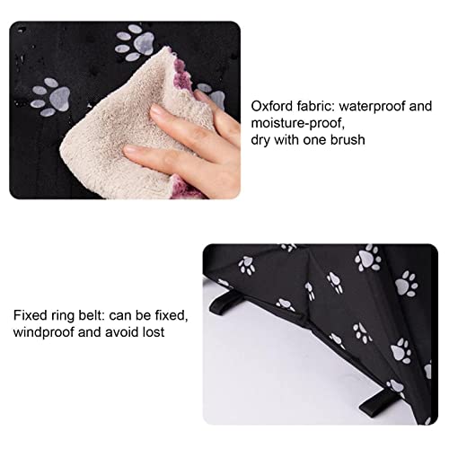  Cat House Dog House,Pet Outdoor Cat House Weatherproof Cat Kennel House Feral Cat House Pet Shelter Semi-Closed Dog Cave Tent Cottage For Pet Warm Cat House In Winter (Color : M)