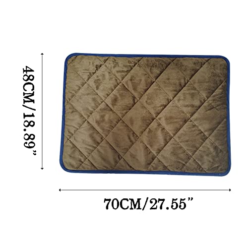  Pet Heating Pad Warm Self-Heating Storage Heating Pad For Cats And Dogs Waterproof Soft Heating Pads Mat Anti-Pet Scratch Indoor Warming Mat For Dogs Cats (Coffee)