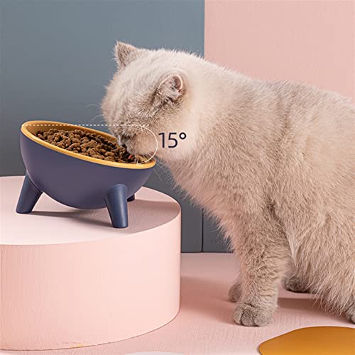  AYENCI Cat Automatic Water, Cat Feeding Bowl Dog Elevated Food Pet High Shelf Feeder Bowl Puppy Protects The Cervical Spine Water Bottle Food Container (Color : Rose Red)